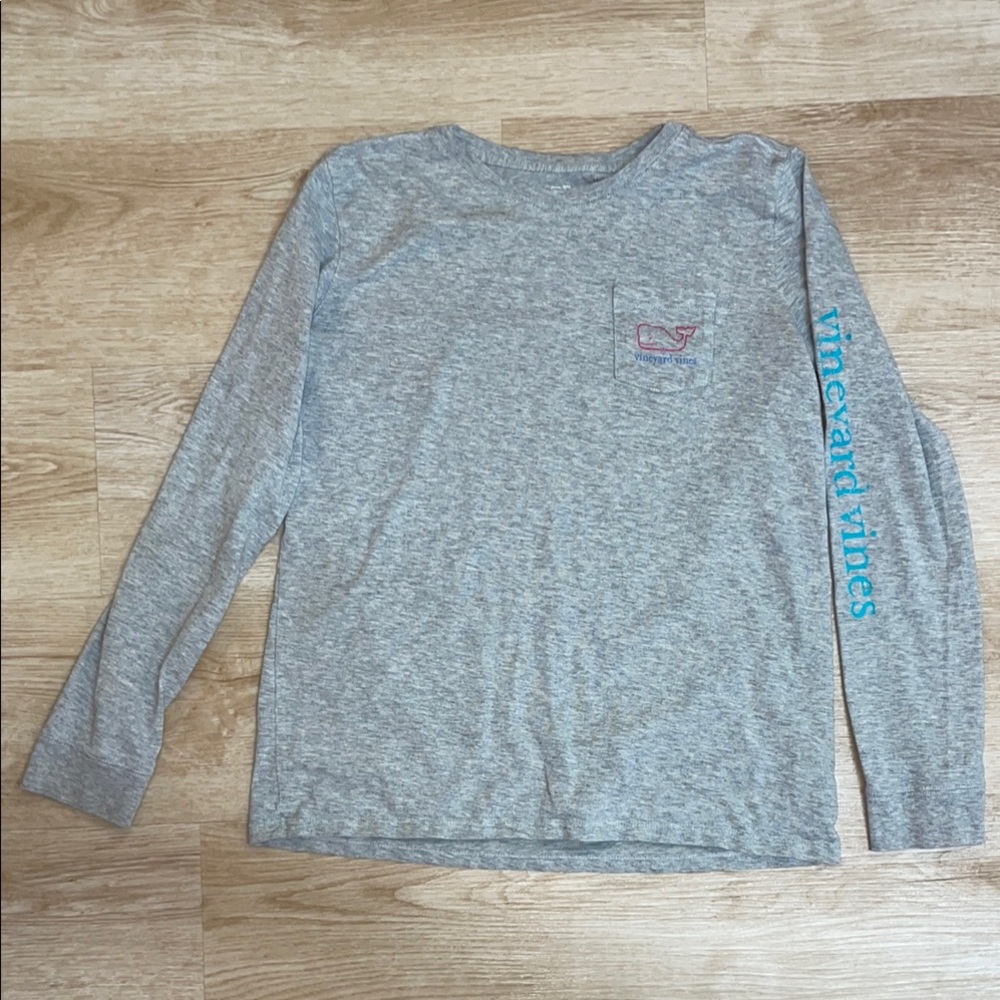 Vineyard Vines Long Sleeve Standard Long Sleeve Whale Shirt Girl’s Large/14